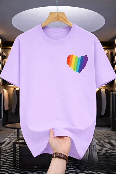 Pink Sky Premium Oversize T-Shirt 100% Βαμβάκι Unisex Άνετη Εφαρμογή Τάση Νέα...