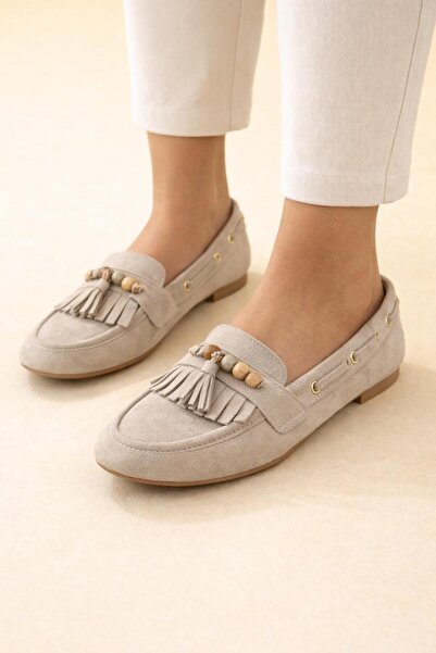 TRENDYSHOSE 7068 Rashat Women's Beaded Daily Ballerina Shoes