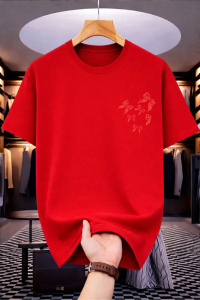 Pink Sky Premium Oversize T-Shirt 100% Βαμβάκι Unisex Άνετη Εφαρμογή Τάση Νέα...