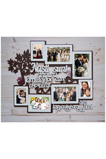 damoro Wall photo frame, Godfathers the only family, Wood, brown/natural