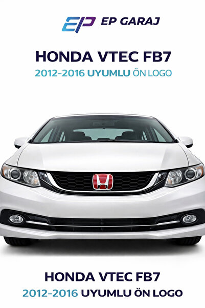 EP GARAJ OTOMOTİV HONDA CİVİC FB7 2012-2016 MODEL UYUMLU ORJİNAL ÖN PANJUR LOGO