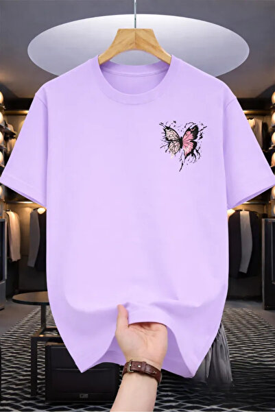 Pink Sky Tricou oversize premium 100% bumbac, unisex, croială confortabilă, t...