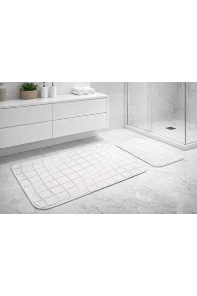 Aurada Wellsoft Ripple Non-Slip Based 2-Piece Bath Mat