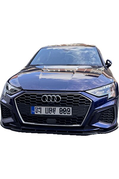 Tuning Vadisi Audi A3 SLine Ön Lip Parlak Siyah 2020 2021 2022 2023 2024 uyumlu
