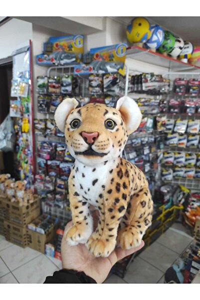 berattoys 30 cm peluş leopar kaplan peluş oyuncak hayvan figür oyuncak uyku a...
