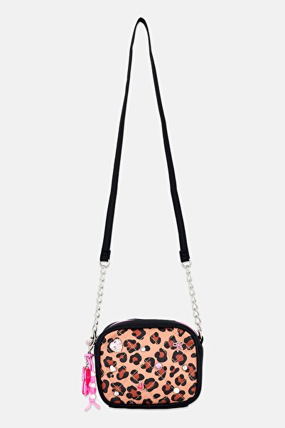 Miss Gwen's OMG Kids Girl Animal Print Cross Body Bag With Bow Charm, Multicolor