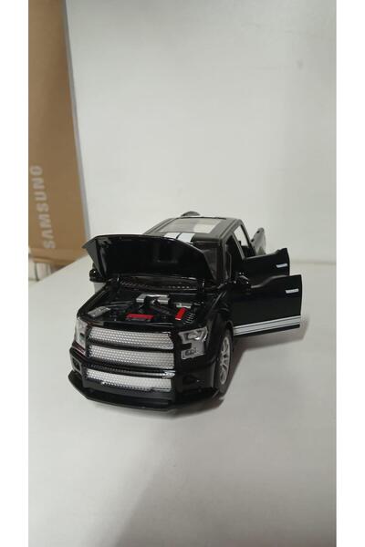 Kayra Toy Metal Model Collection 1 / 24 Scale F 350 Pickup Black Truck 4X4 wi...