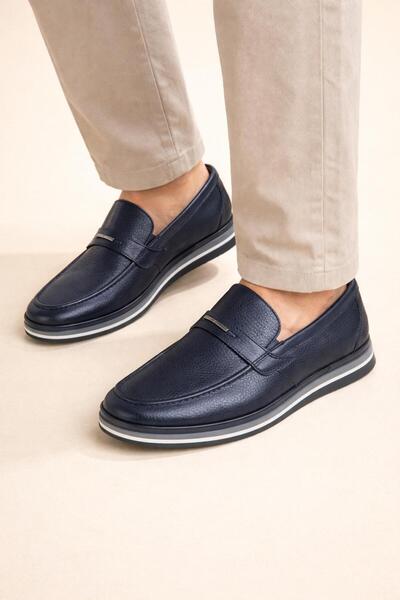 TRENDYSHOSE 5182 Termo Natural Leather Men's Casual Shoes