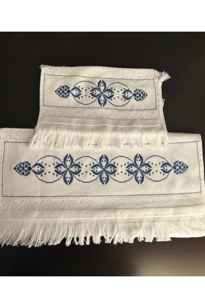 Store ✨ El İşi Kanaviçe İşlemeli Havlu Seti – Şıklık ve Zarafet Bir Arada ✨