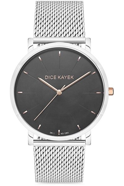 Dice Kayek Silver-Black-Grey-Blue-Dice Kayek Men's Wristwatch