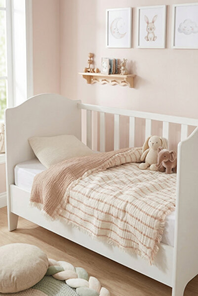 cottoncloth بطانية أطفال 4 طبقات من الموسلين 100x120 سم 100% قطن، بطانية أطفا...