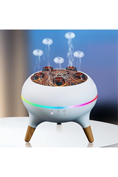 Zetta Innovation Umidificator de Aer si Difuzor Aromaterapie Efect Jellyfish,...