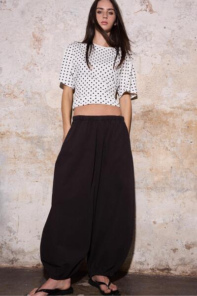 Stradivarius Poplin bloomer pantolon