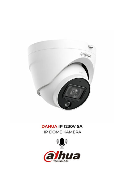 DAHUA IPC-HDW1230V-SA-0280B 2MP H.265+ 2.8mm PoE Dome Güvenlik Kamerası Dahil...
