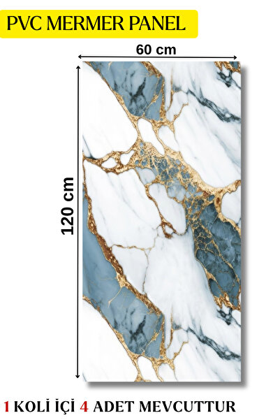 DECOALA Pvc Mermer Duvar Paneli 60 X 120 (4 Adet)