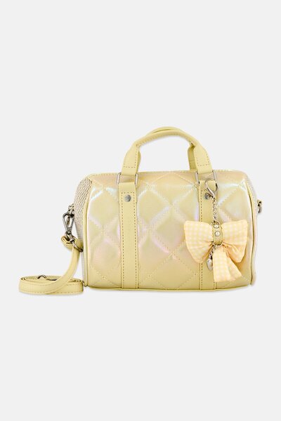 Miss Gwen's OMG حقيبة ساتشيل مبطنة للبنات، باللون الذهبي