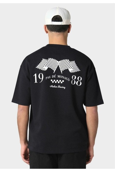 ZAVIXO - Ανδρικό εμπριμέ μπλουζάκι Σαουδικής Αραβίας με κοντά μανίκια, υπερμε...