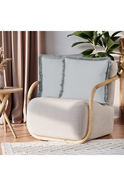 Amelia Home Set 2 huse perne decorative din catifea model clasic, Clear, 215 ...
