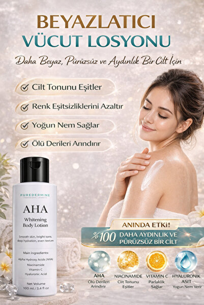 Puredermine Koyu Lekelere Karşı Etkili, Aydınlık Bir Cilt İçin & Aha Krem Işı...