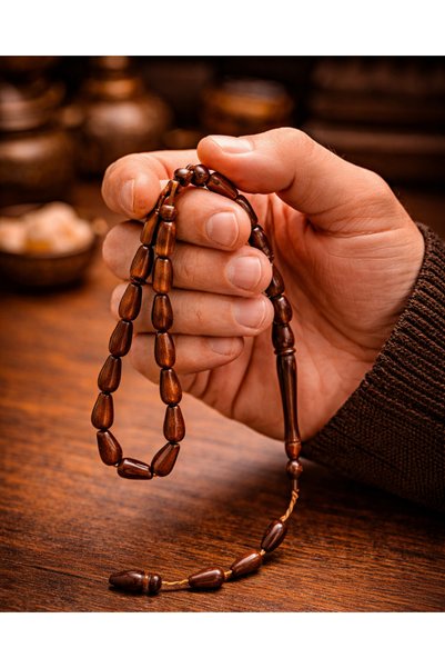 SUFİ TESBİH & ESANS VE HEDİYELİK Tear Drop Model Kuka Prayer Beads - Premium Prayer Beads - Special Design