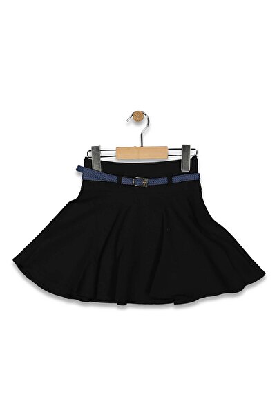 bebitomkids Kız 5-12 Yaş Kemerli Kloş Etek