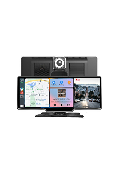 JRH Navigație auto universală, Ecran tactil de 10.26 inch, CarPlay/Android Au...