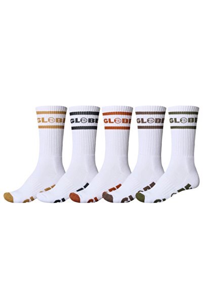 Globe TILT HI CREW ΚΑΛΤΣΕΣ ΣΕΤ 5 ΤΕΜΑΧΙΩΝ ΛΕΥΚΟ/ΔΙΑΦΟΡΕΤΙΚΑ