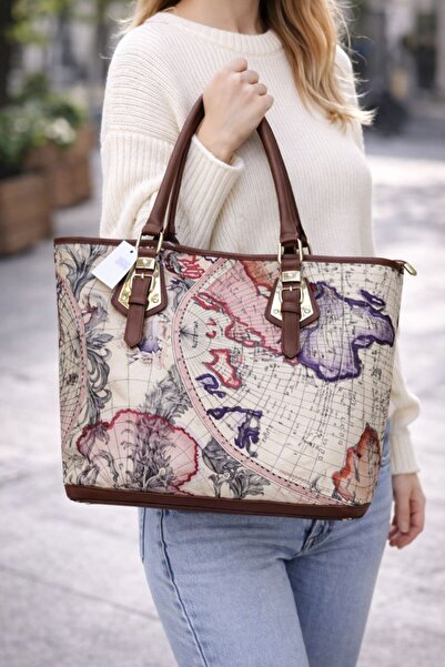 mothers dream Elegant Printed Tote Handbag – Stylish Large Capacity Shoulder ...