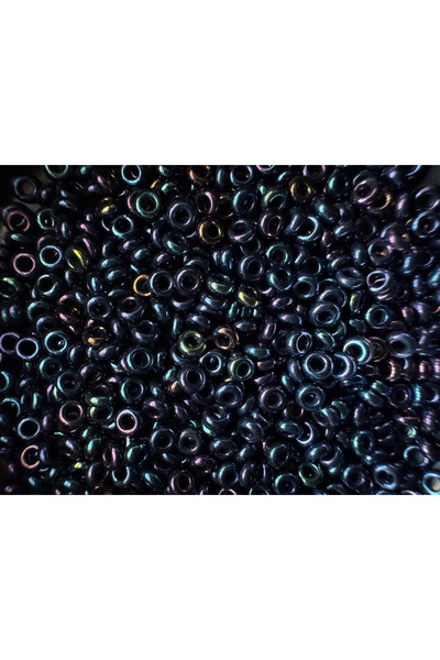feltland Margele japoneze din sticla, semi-rotunde, marime 11/2.2mm - 15g, cu...