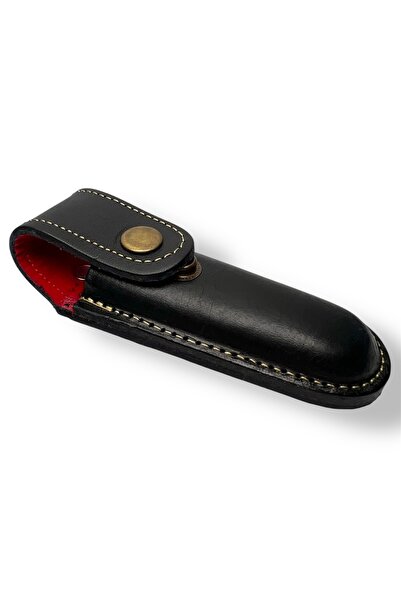 Keskin Adam No:3 Siyah Deri Çakı Kılıfı Bıçak Kılıfı (Kapalı hali 9cm - 12cm ...