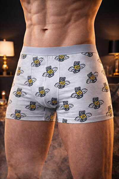 MODAMYY PARA DESENLİ SLIM FİT BOXER L/XL UYUMLU