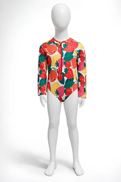 Belya Kids Wear Costum de baie cu fermoar pentru fete, modele adorabile, cali...