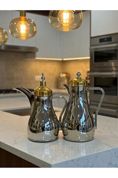 Generic Trams Set Simple Dallah Shape Nickel Gold 1L 0,6 ml