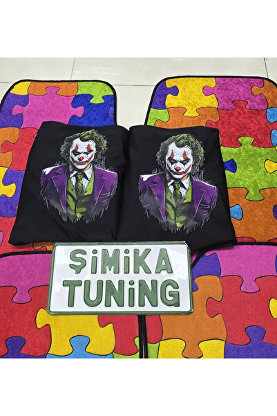 şimika tuning tuningmarketim غطاء خدمة السيارات JOKER أسود اللون أمامي وخلفي ...