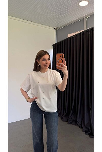 elif teke تي شيرت فيرا زيمبا ستوندرا باللون الأبيض