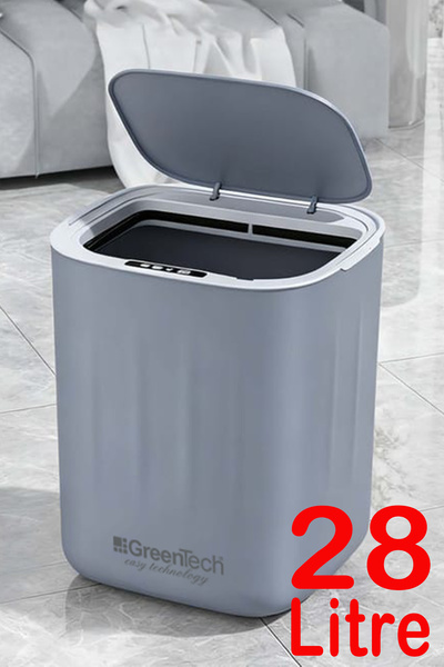 BlueApple Sensörlü 28 Litre Çöp Kovası (Şarj Edilebilir Lityum Pilli) / BA-SC...