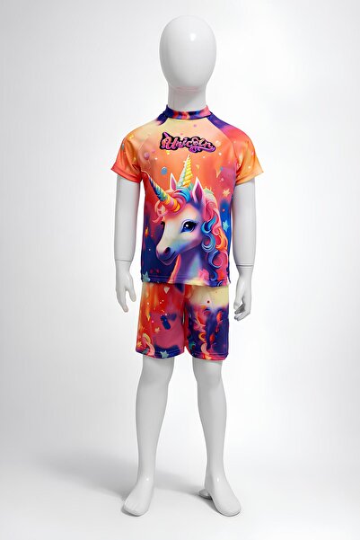 Belya Kids Wear Κοριτσίστικο χαριτωμένο μακρύ σορτς με στάμπα με σχέδια 1 σετ...