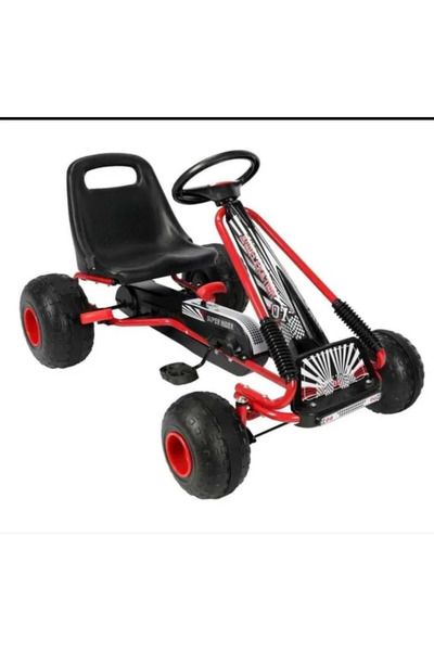 Royal Go-Kart for Kids Racer , Adjustable Seat 2 Positions, Rear Wheel Brake,...