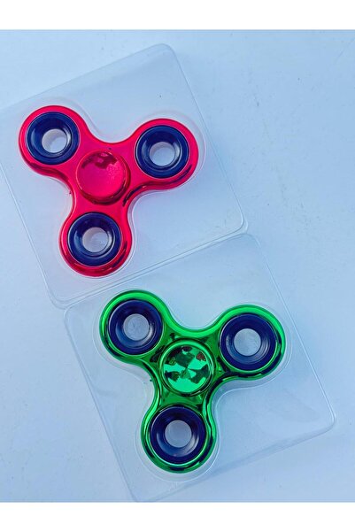 CUFFCUFFTOYS metal stres çarkı 2'li set yeşil kombinasyonlu 9x9 cm