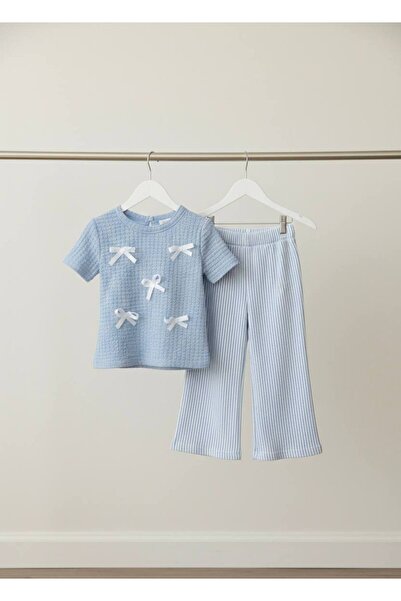 renkli diyar Girls' Short Sleeve Spanish-Style Summer Set