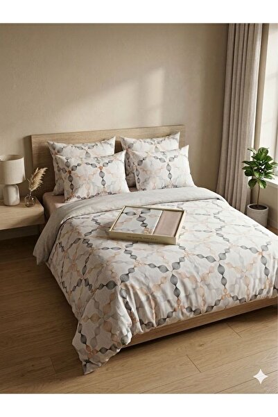 Constanza Exclusive Lunessa Cotton Patterned 200 X 220 cm Double King Size Du...