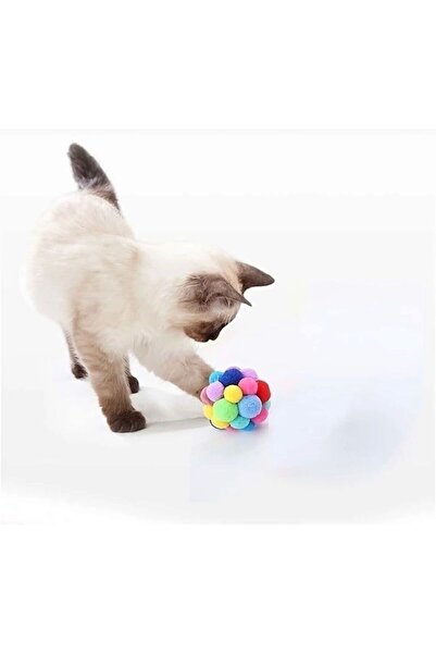 Kediler İçin Çıngıraklı Peluş Oyun Topu 7 cm – KEDİ TOPU (1 Adet)