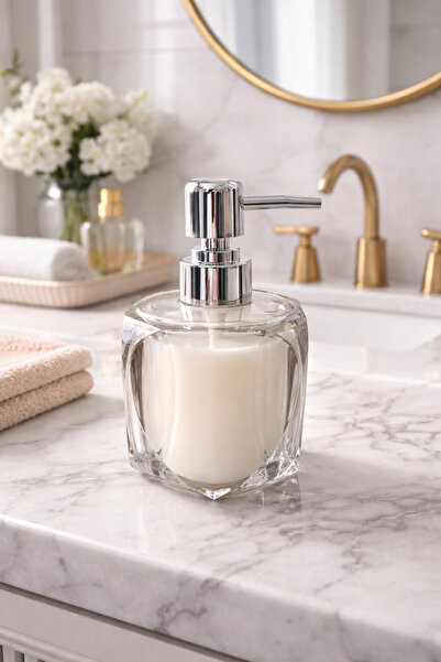 MİMOZA PARK Lüks Kristal Şeffaf Sıvı Sabunluk 200 ml