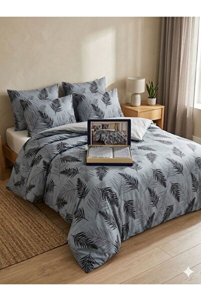 Constanza Exclusive Lunessa Cotton Patterned 200 X 220 cm Double King Size Du...