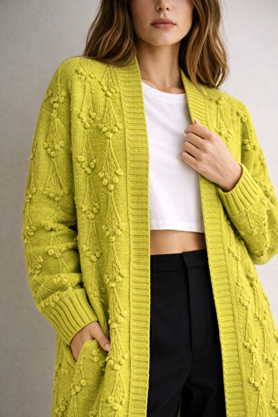 TOFAN TRİKO Poplin Long Cardigan