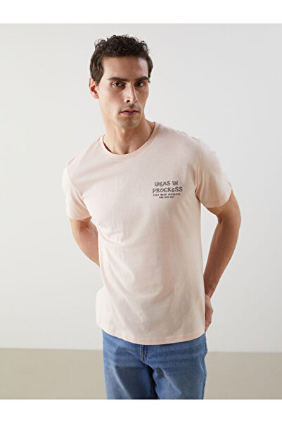 LC Waikiki RMZ GİYİM FARKIYA تي شيرت رجالي من القطن الممشط بأكمام قصيرة وياقة...