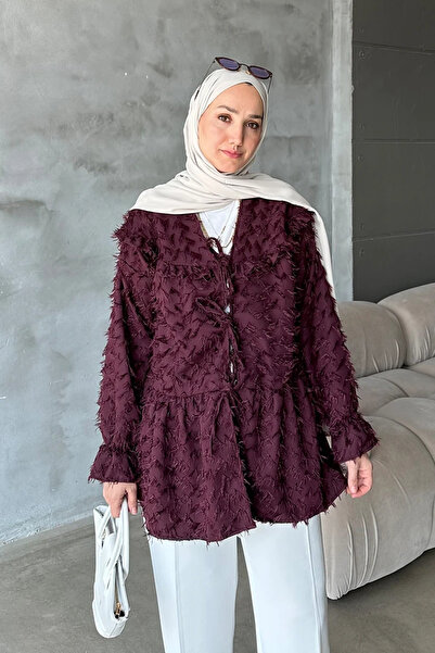 modagüven Tesettür HırkaPüsküllü Kimono