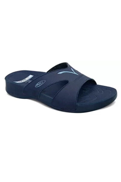 Ceyo 3400-2I Navy Blue Orthopedic Women's Slippers