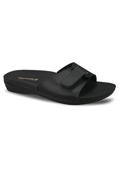 Ceyo Marına-1 Black Orthopedic Women's Slippers
