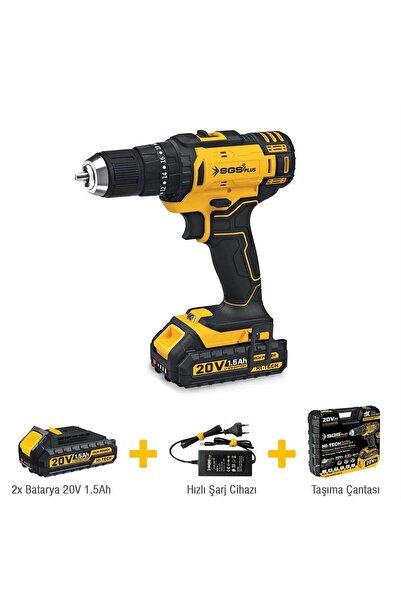 Plus 5248 Akülü Darbeli Matkap Seti 20 Volt